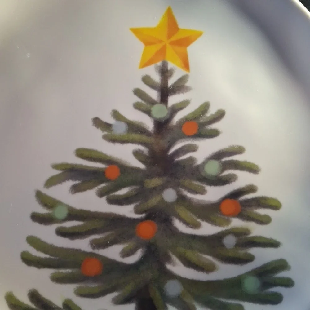 Preowned Wondershop Christmas Plate Melamine